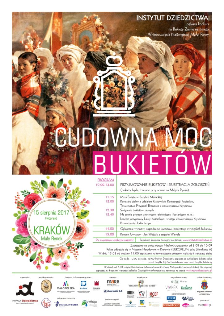 Cudowna Moc Bukietów 2017 - program konkursu w Krakowie - plakat